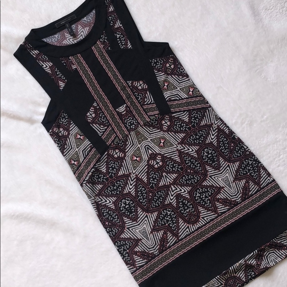 BCBG print shift dress